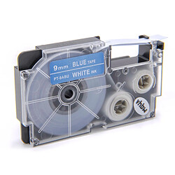 vhbw Cartouche cassette à ruban 9mm pour Casio CW-L300, KL-100E, KL-120, KL-1500, KL-200E, KL-300, KL-60, KL-7000, KL-70E comme XR-9ABU, XR-9ABU1.