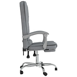 Acheter Maison Chic Fauteuil de massage inclinable de bureau,Fauteuil luxe de relaxation Gris clair Tissu -MN65026