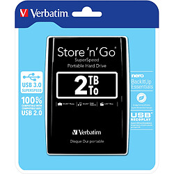 Avis Disque dur Verbatim STORE 'N' GO 2 TB SSD