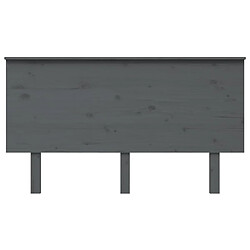 Avis Maison Chic Tête de lit scandinave,Meuble de chambre Gris 144x6x82,5 cm Bois massif de pin -MN10859