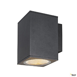 Slv Applique extérieure SQUARE, carré, anthracite avec LED intégrée, 35W, 3000K/4000K, IP65 - Taille L