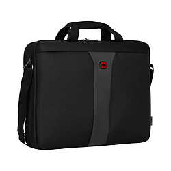 Wenger Sacoche pour Ordinateur Portable 17 Pouces Legacy Slim avec Bandoulière Réglable Noir