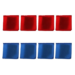 Cornhole Toss Pouch 8pcs / Set Blue u0026 Red Cornhole Bag Sac De Foin 3.9 ''X 3.9'' Pour La Famille Backyard Tossing Jeu De Trou De Maïs