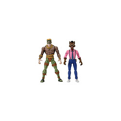 NECA Les Tortues ninja - Pack 2 figurines Rat King & Vernon 18 cm 