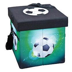 Paris Prix Boîte de Rangement Pliable Soccer 37cm Vert