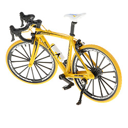Échelle 1:10 en alliage moulé sous pression modèle de vélo artisanat vélo jouet jaune2