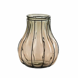 Paris Prix Vase Design en Verre Fusion 30cm Taupe