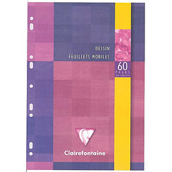 Clairefontaine 1760C Feuillets mobiles dessin 21 x 29,7 60 pages 125 g 