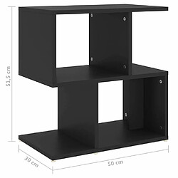 Acheter Maison Chic Table de chevet | Table de nuit Noir 50x30x51,5 cm Aggloméré -GKD77117