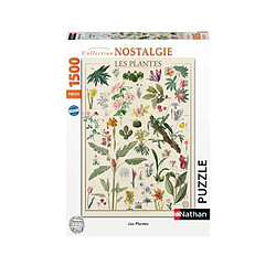 Wagram Puzzle 1500 pièces Nathan Les fleurs Muséum d'Histoire naturelle 