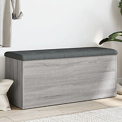 Maison Chic Banc de rangement | Meuble de rangement d'Entrée | Coffres d'Intérieur sonoma gris 102x42x45 cm bois d'ingénierie -MN92468