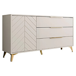 Bestmobilier Boccioni - buffet bas - beige - 154 cm Boccioni - buffet bas - beige - 154 cm - Beige