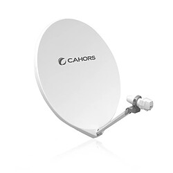 Antenne Parabole Satellite Fibre - Cahors SMC 65 UNI - 65 CM, Gain 36,2 dB, Bande de fréquence 10,7 - 12,75 GHz 