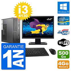 PC Fujitsu E520 DT Ecran 22" Intel i3-4130 RAM 4Go Disque 500Go Windows 10 Wifi - Occasion