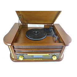 Acheter Innovalley INOVALLEY RETRO29-E Chaîne Hifi vinyle style rétro Bluetooth - Lecteur CD / K7 Audio / FM / USB