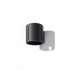 Luminaire Center Applique murale INEZ aluminium noir 1 ampoule