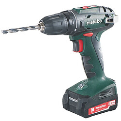 Metabo BS 14.4 Perceuse-visseuse sans fil, 2x14.4V/2Ah Li-Ion, Chargeur SC 60 Plus, Coffret - 602206530