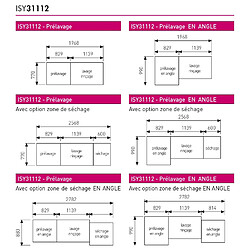 Colged Lave-vaisselle à avancement automatique - Prélavage + Lavage + Rinçage - ISY31112