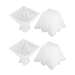 2x Silicone Moule Boîte De Rangement Cristal Bricolage Résine époxy Moulage Moule Pour Bijoux