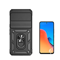 Kit Film de Hydrogel Étui Complète Devant + Coque Magnetic Military Defender Slide Window Anti-Impact Phonecare pour Google Pixel 8 - Noir