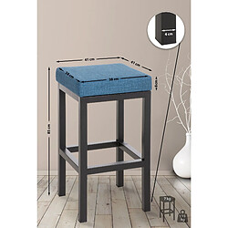 Acheter Non Tabouret de bar Taylor B85 en tissu