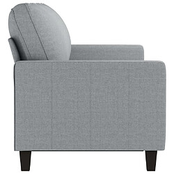 Avis vidaXL Canapé à 3 places Gris clair 180 cm Tissu