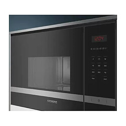 Micro-ondes encastrable 20l 800w inox/noir - bf523lms0 - SIEMENS