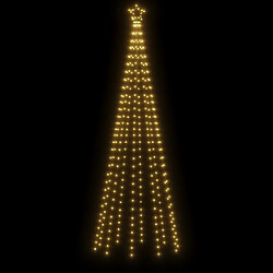 Avis vidaXL Sapin de Noël avec piquet Blanc chaud 310 LED 300 cm