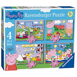 Ravensburger Peppa Pig Puzzles 4 dans Une boîte (12, 16, 20, 24 pièces) 