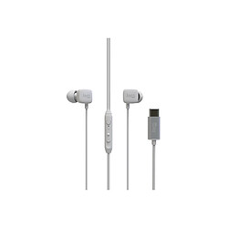 Jaym - Kit Pieton Ecouteurs Intra-auriculaire Type-c + Telecommande + Micro Blanc