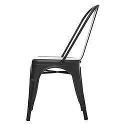 Avis Atmosphera, Createur D'Interieur Chaise métal Niko noir - ATMOSPHERA