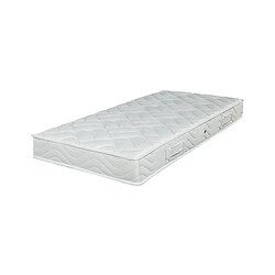 Ebac Matelas et sommier 90x190 Mousse - Morgan - Soutien ferme - Fabriqué en France pas cher