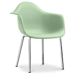 ICONIK INTERIOR Chaise à manger Daxi Style Scandinave Premium Design Vert pastel