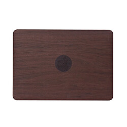 Avis Etui en PU revêtue de bois café pour votre Macbook Air 13.3