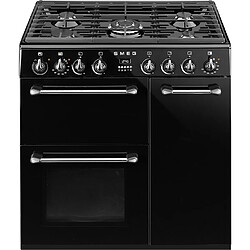 Piano de cuisson mixte 158l 5 feux noir - bm93bl - SMEG 