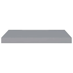 Avis vidaXL Étagère murale flottante gris 60x23,5x3,8 cm MDF