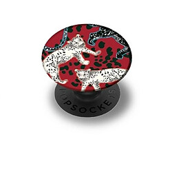 Richmond & Finch PopGrip pour Smartphones Samba Rétractable Noir / Rouge 