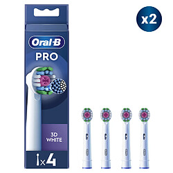 Oral-B Pro 3D White - 8 Brossettes