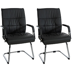 Non Lot de 2 chaises visiteurs Sievert 