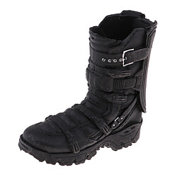 1/6 Hommes Chaussures Bottes Noires Accessoires pour 12'' Corps de Figure d'Action Chaussures de poupées à figures d'action