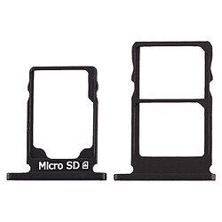 Wewoo Tiroir pour carte SIM Plateau SIM + SIM + Micro SD Nokia 5.1 TA-1075 Noir