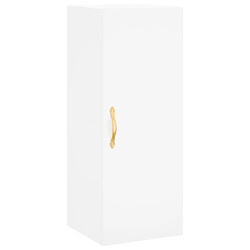 Maison Chic Armoire murale,Meuble de Rangement,Armoire Suspendue blanc 34,5x34x90 cm -MN28616