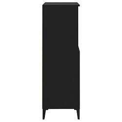 Acheter vidaXL Buffet haut Noir 60x36x110 cm Bois d'ingénierie