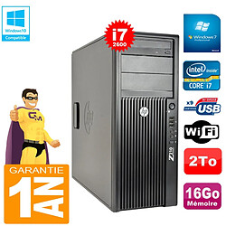 PC Tour HP WorkStation Z210 I7-2600 RAM 16Go Disque 2To Graveur DVD Wifi W7 · Occasion 