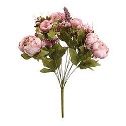 Pivoine Fleur de Soie Artificielle Bouquet de Mariage Décoration de la Maison Rose Foncé