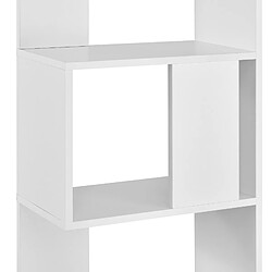 Bibliothèque Aneby 159 x 45 x 24 cm Blanc [en.casa] pas cher