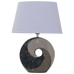 Lampe de bureau Alexandra House Living Noir Gris Multicouleur Argenté Céramique 40 W 32 x 44 x 20 cm 