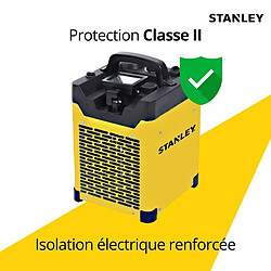 Acheter Chauffage électrique de chantier industriel 3000W - Projecteur LED orientable - 2 positions de chauffe - Jaune - Stanley