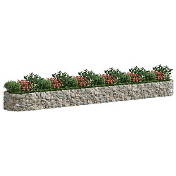 Avis Maison Chic Jardinière,Lit surélevé - Bac à fleurs - pot de fleur à gabion Fer galvanisé 600x100x50 cm -GKD25645