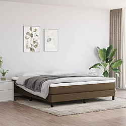 vidaXL Matelas de lit à ressorts ensachés Marron foncé 160x200x20 cm 